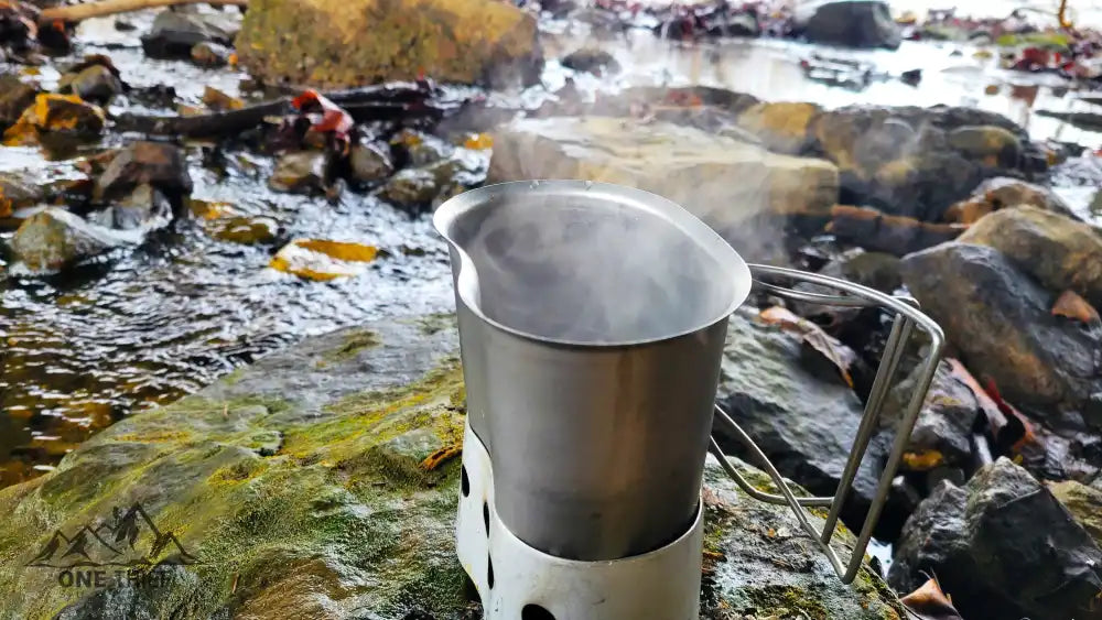 1 Qt Canteen, Cup, & Canteen Cup stove/stand package.