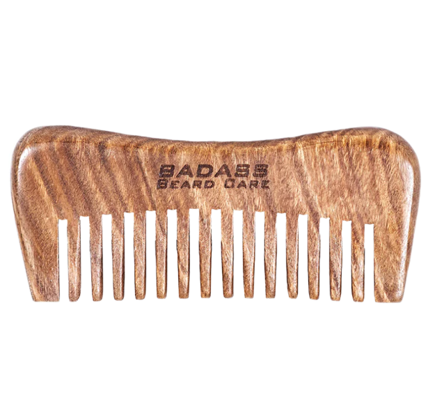 Hand Carved Sandalwood Beard Comb