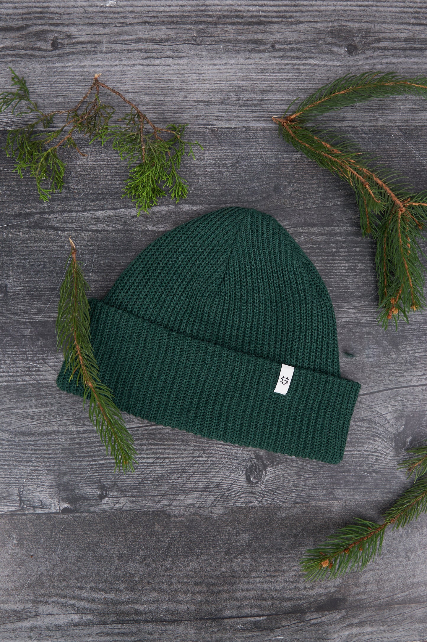 Adirondack Green Upcycled Cotton Watchcap