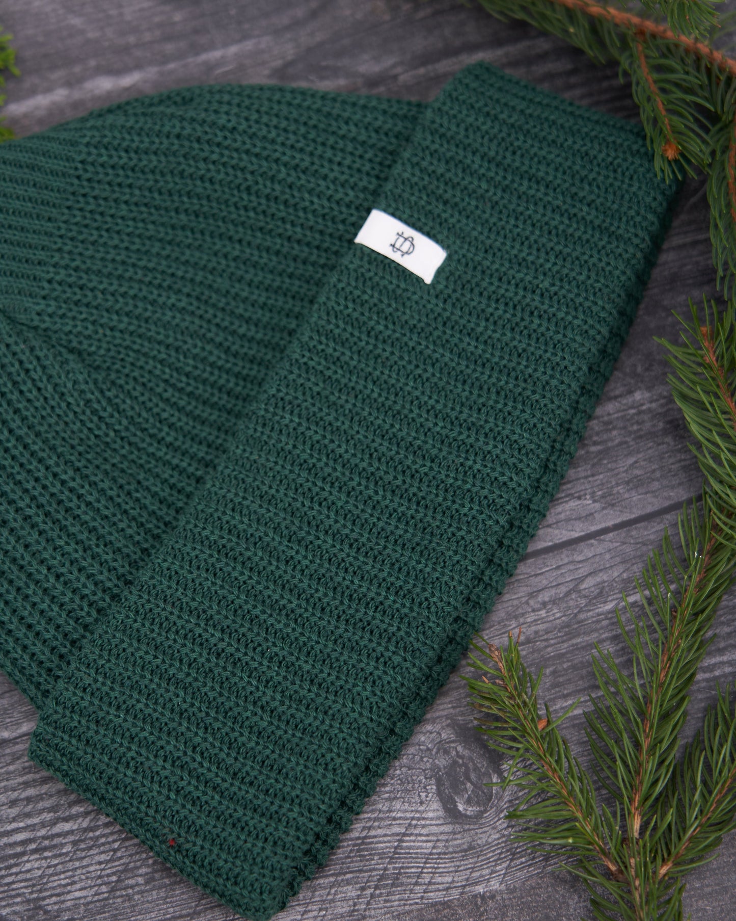 Adirondack Green Upcycled Cotton Watchcap