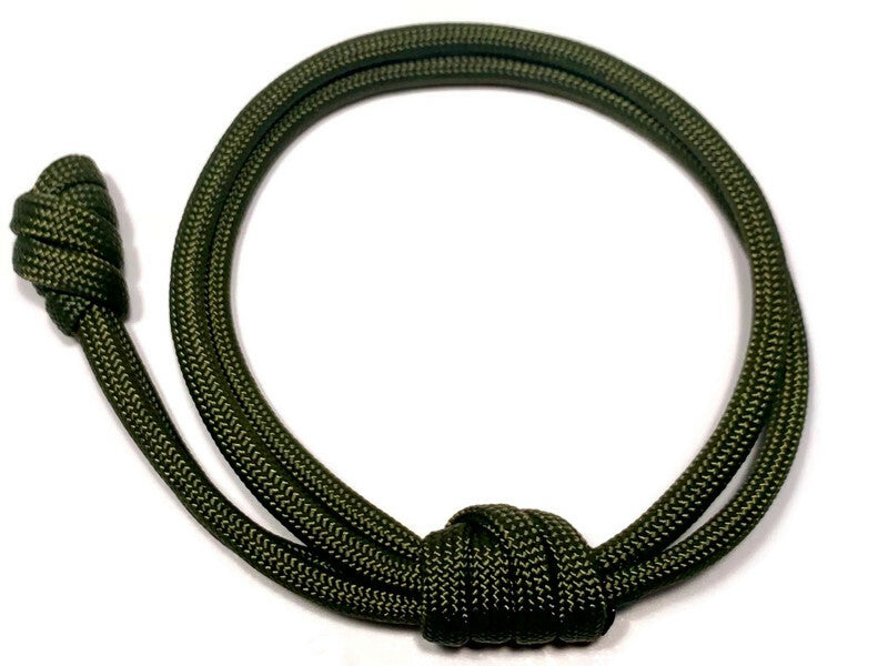 Warrior Double Rope Bracelet in Olive