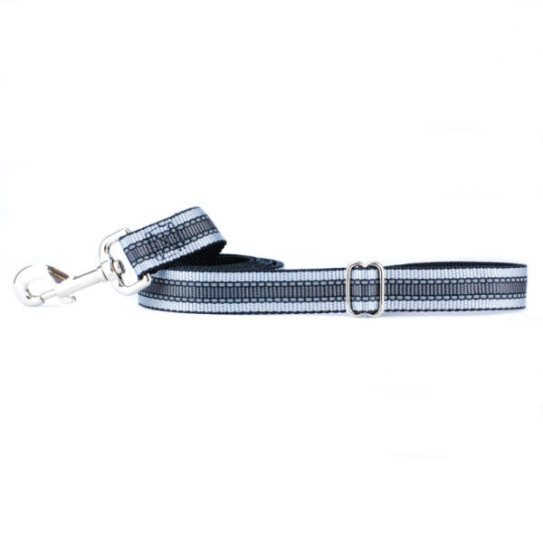 Reflective Black Nylon Dog Leash