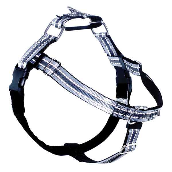 Reflective Black Freedom No-Pull Dog Harness