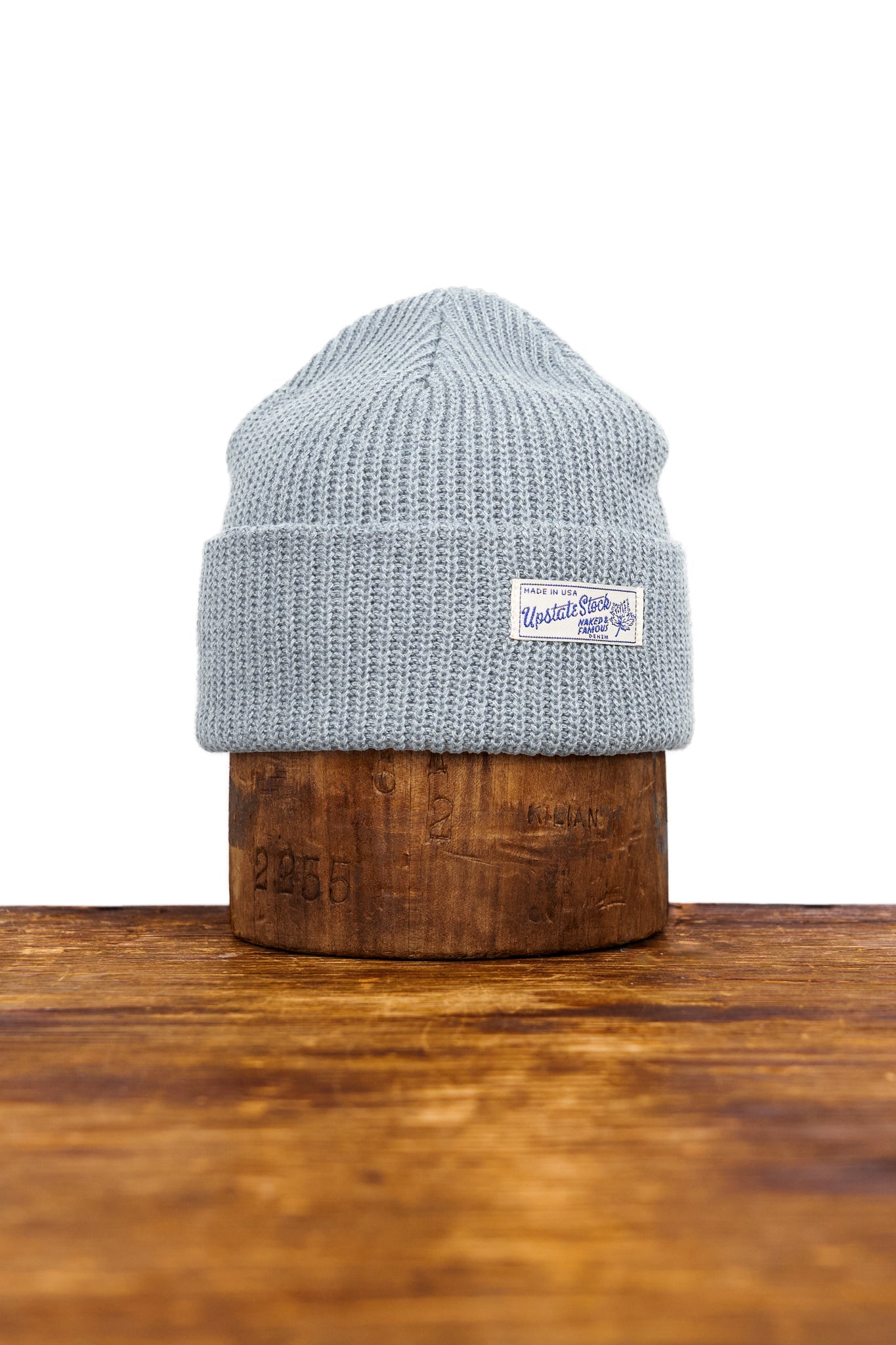 Naked and Famous X Upstate Stock Recycled Denim Watchcap - STONE WASH