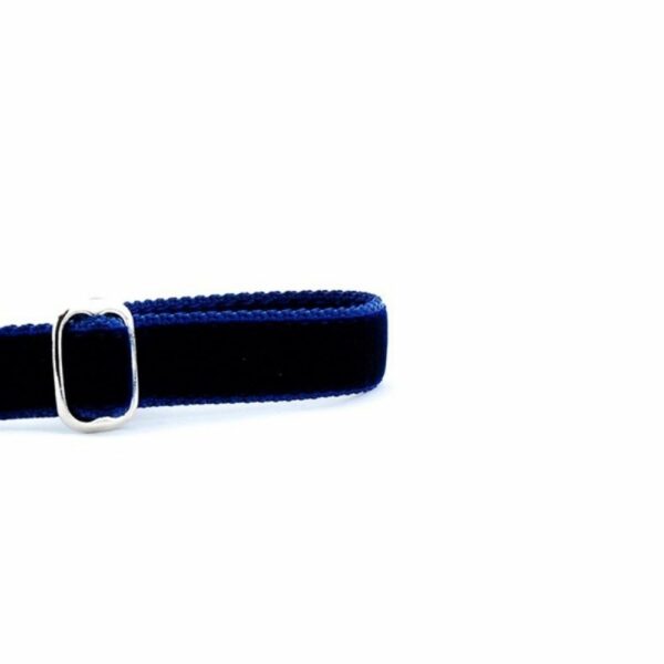 Navy Velvet Dog Leash