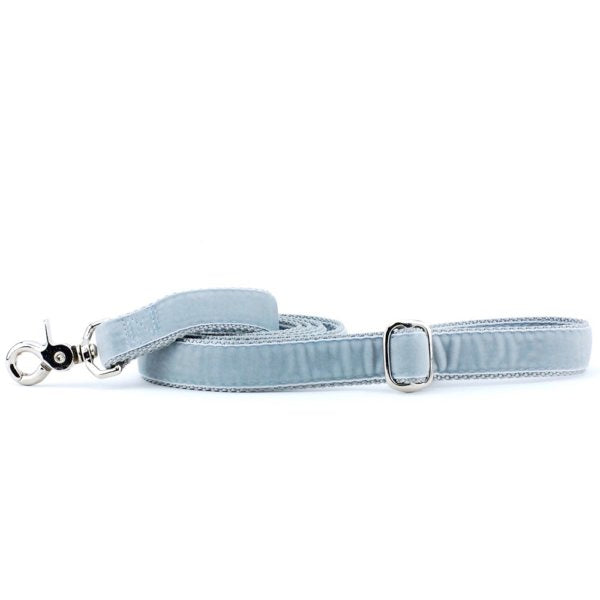 Silver Velvet Dog Leash