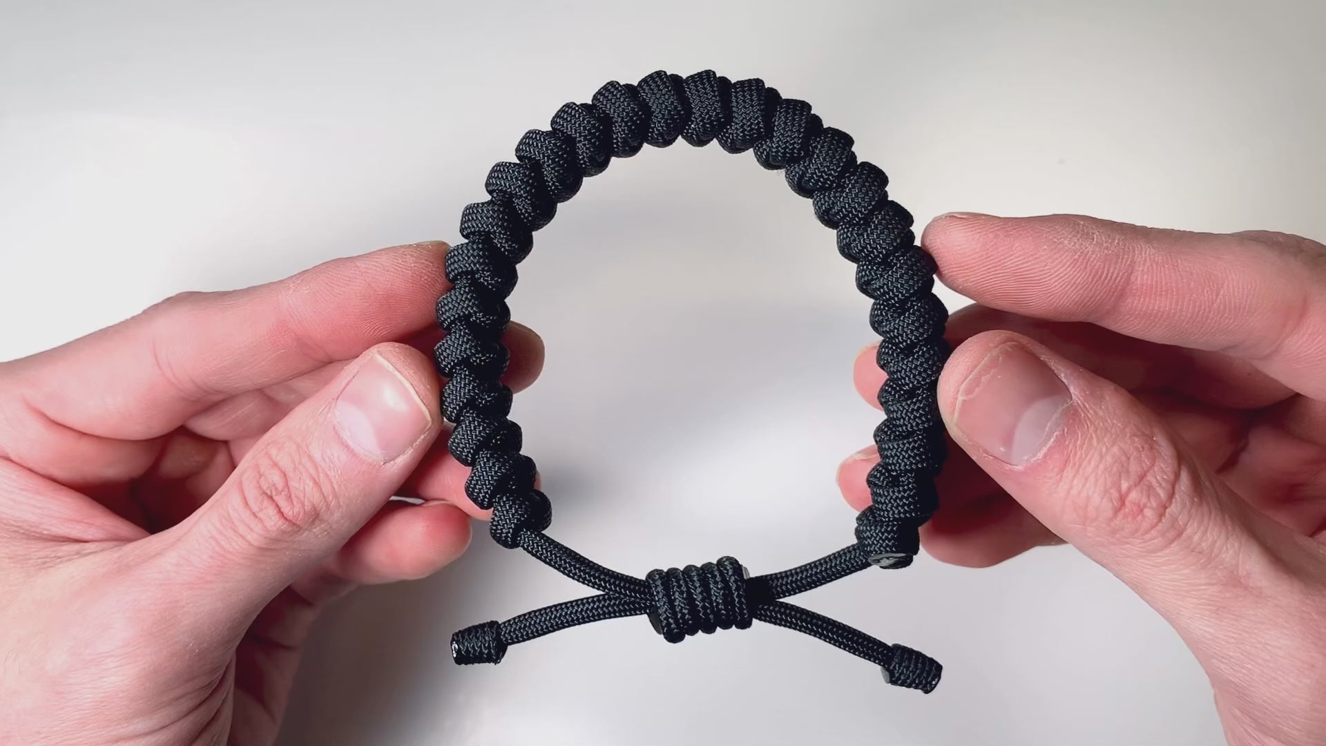 Jet Black Rope Bracelet