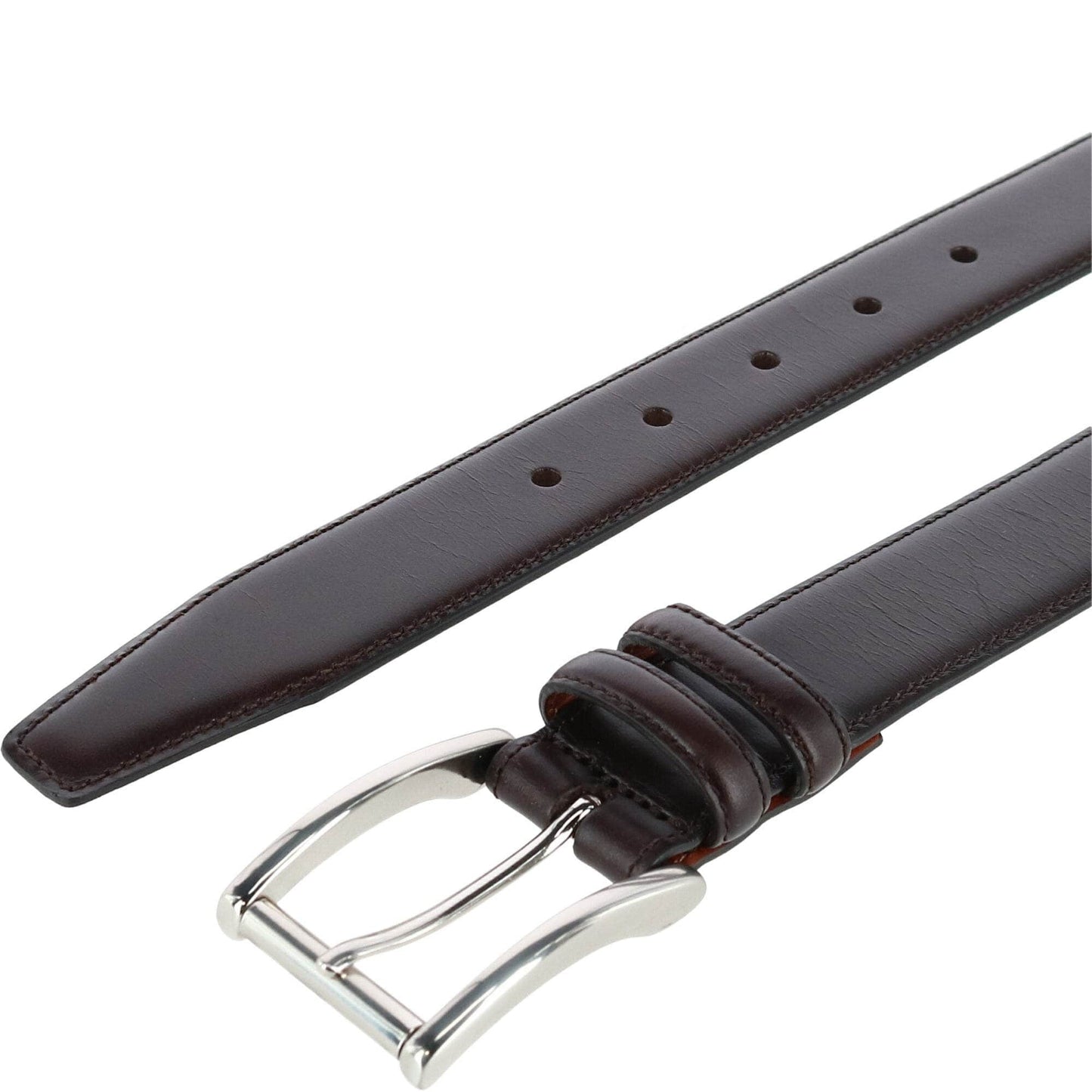 Lorenzo 32mm Dropped Edge Leather Dress Belt