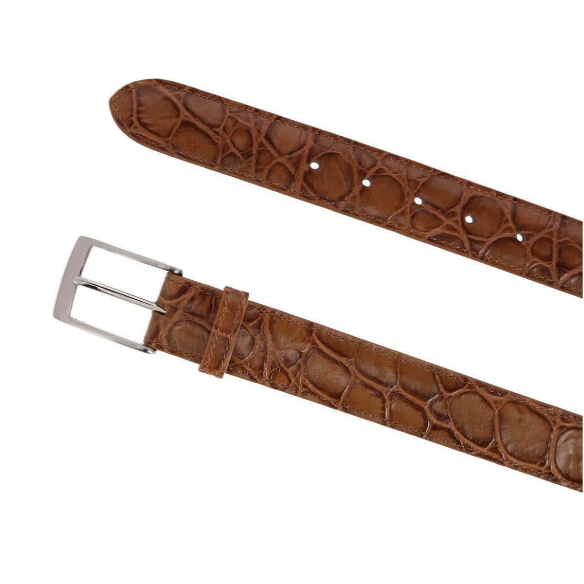 Toby Mock Turtle Embossed Italian Leather 35mm Belt