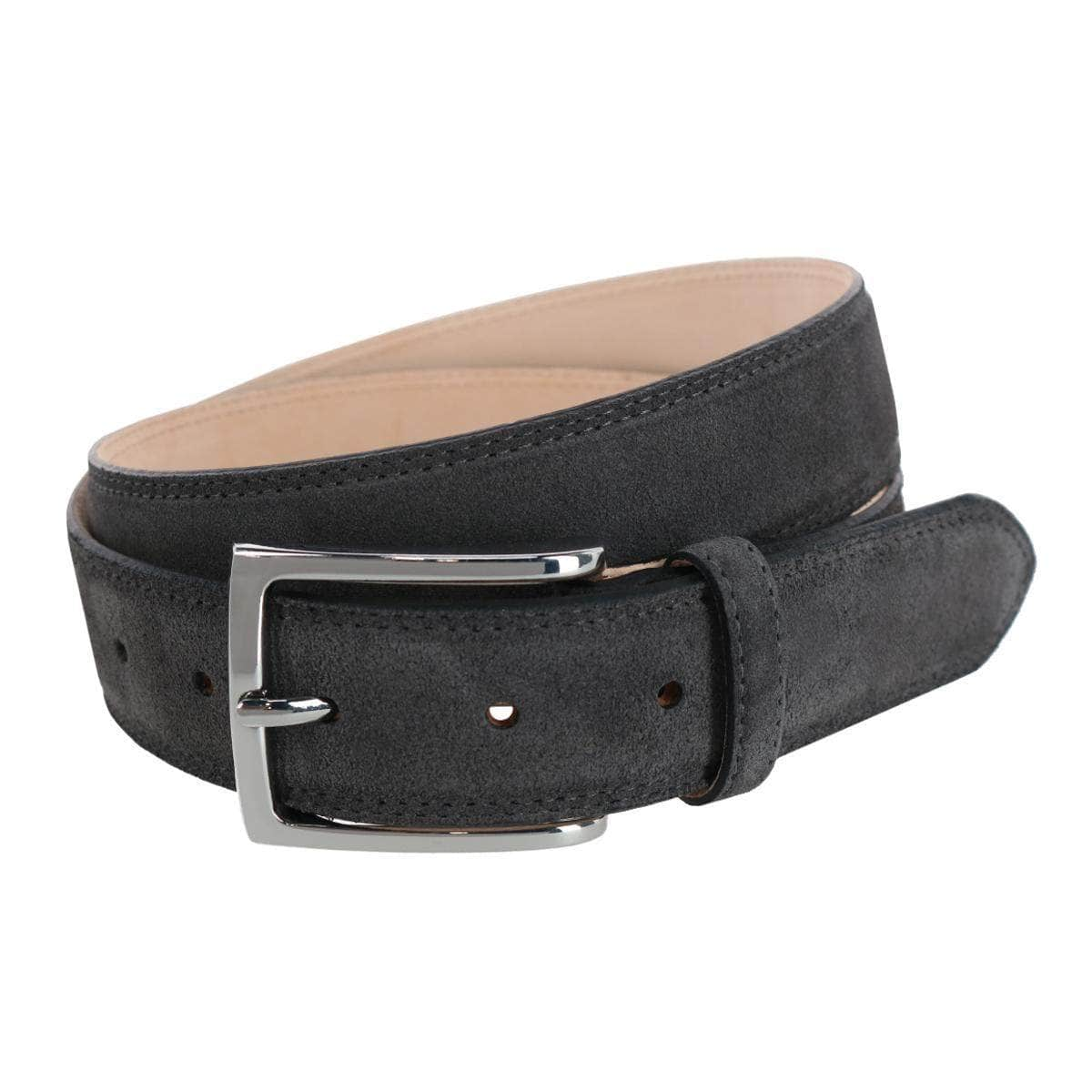 Armando Italian Suede 35mm Feathered Edge Belt