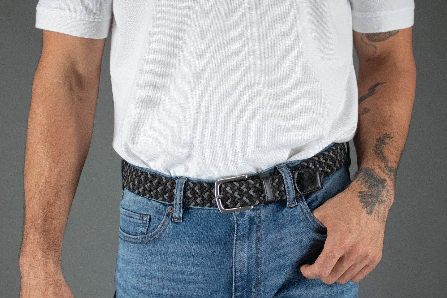 Chandler Mixed Weave Stretch Belt