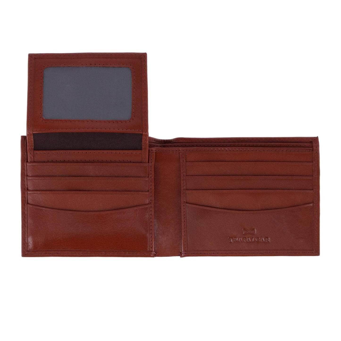 Orion Leather 8-Slot Bi-Fold Wallet with Removable ID Card Case