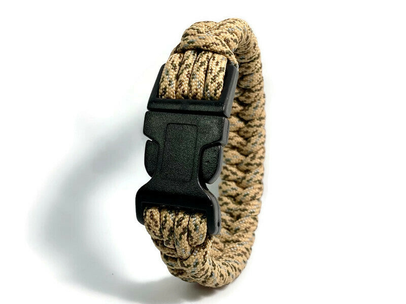 Buy FashCore Paracord Cobra Braided (7 inch) Tactical Quick Release Buckle  Clasp Multifunction Braided Camping Safety Outdoor Survival Bracelet. Pack  of 2 (Black) at Amazon.in